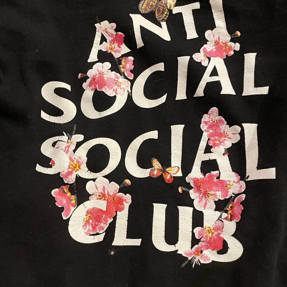 Anti-social social club sweatshirt.